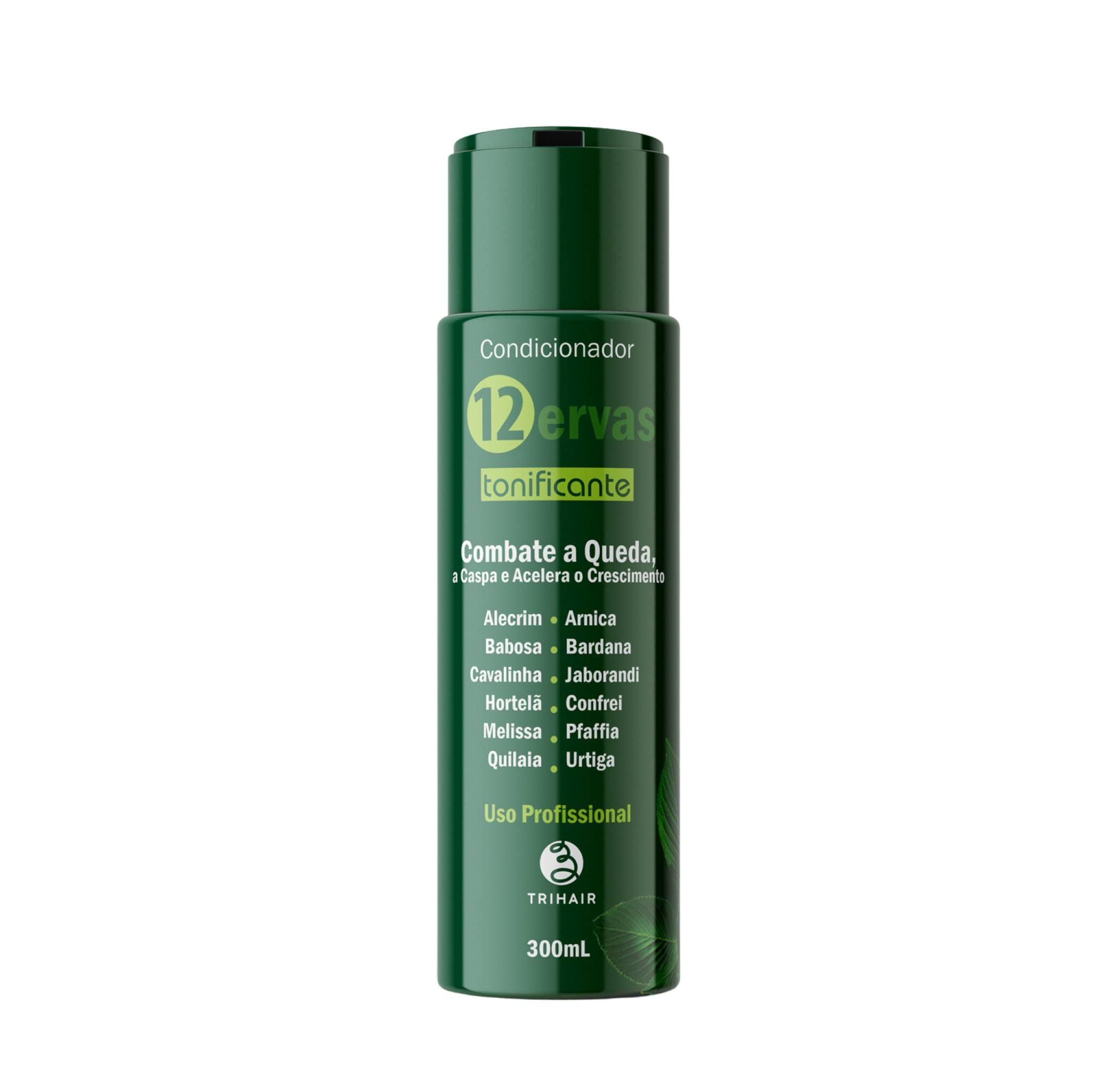 Condicionador 12 Ervas Tonificante - 300ml - Trihair Cosméticos